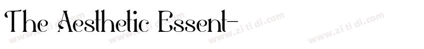 The Aesthetic Essent字体转换